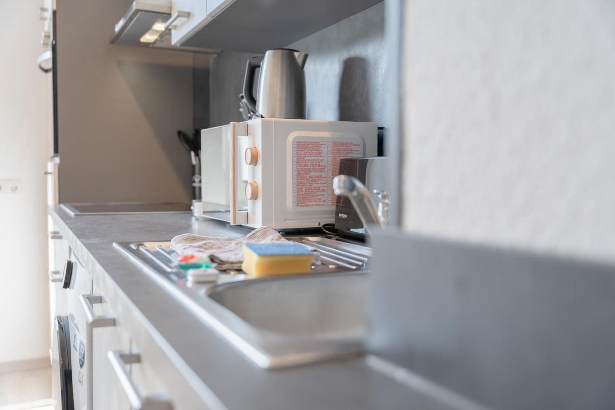 Modernes Apartment In Top Lage Komfortabel Eingerichtet Mit Arbeitsplatz Und Kueche - Geibelsuite Hannover Exterior foto